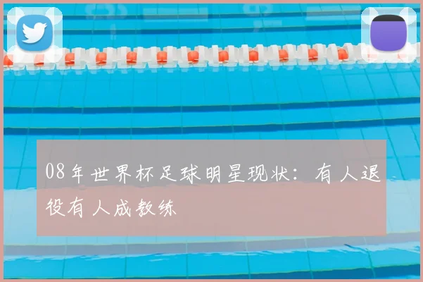 08年世界杯足球明星现状:有人退役有人成教练